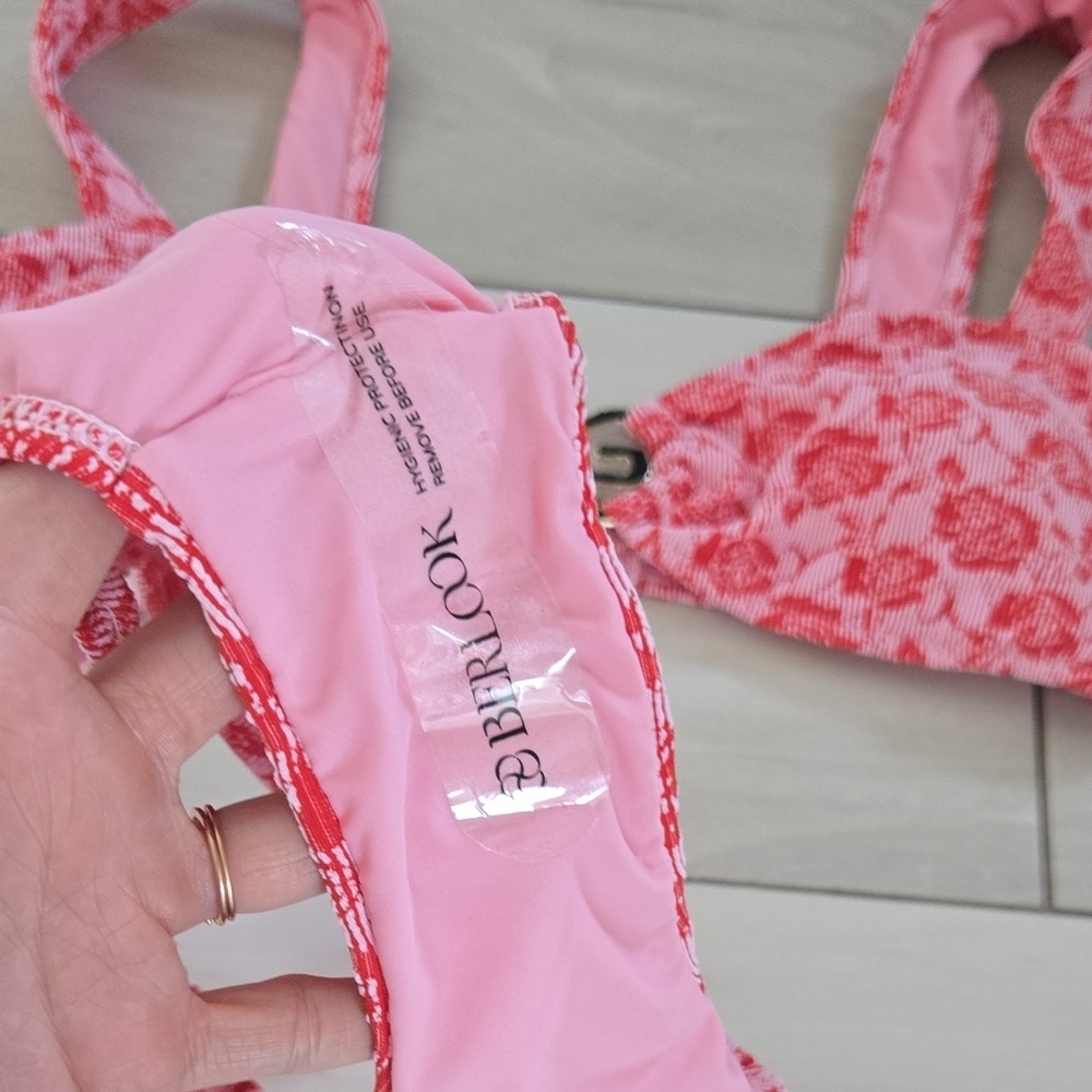 Pink Floral Bikini Set - Picture 2 of 4
